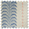 Land & Shore Fintra Stripe, Blue Red - Made to Measure Curtains